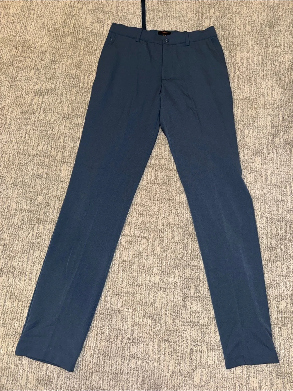 Quince Men's Dark Blue Dress Pants - Slim Tailored Look
